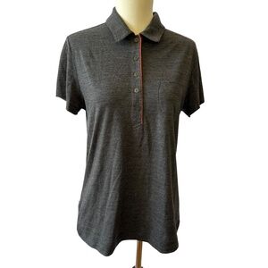 ICEBREAKER SS POLO SHIRT LIGHTWEIGHT WOOL ATHLETIC HIKING PERFORMANCE WOMENS M